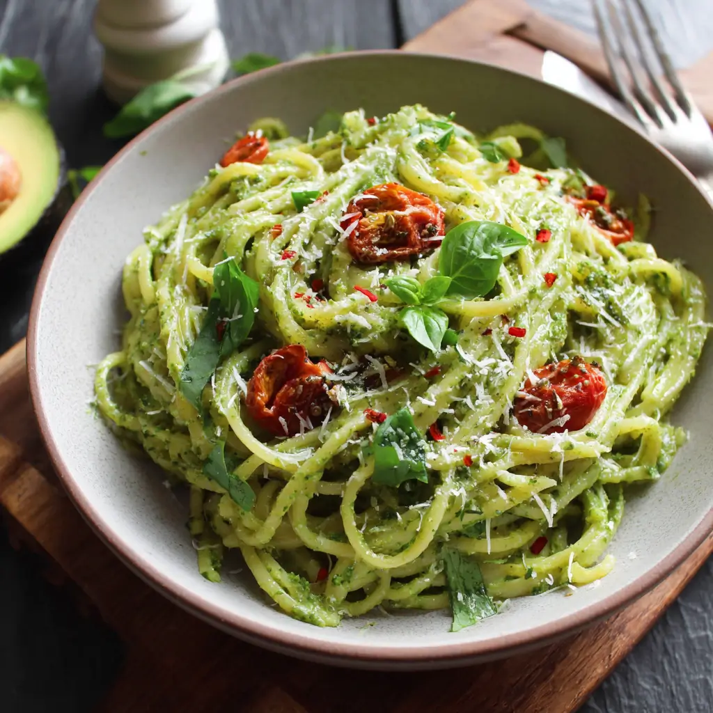 Avocado Pesto Pasta