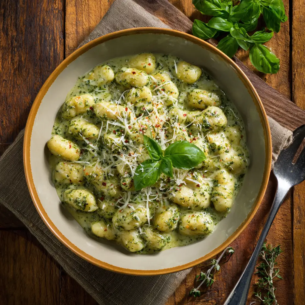 Creamy Pesto Gnocchi