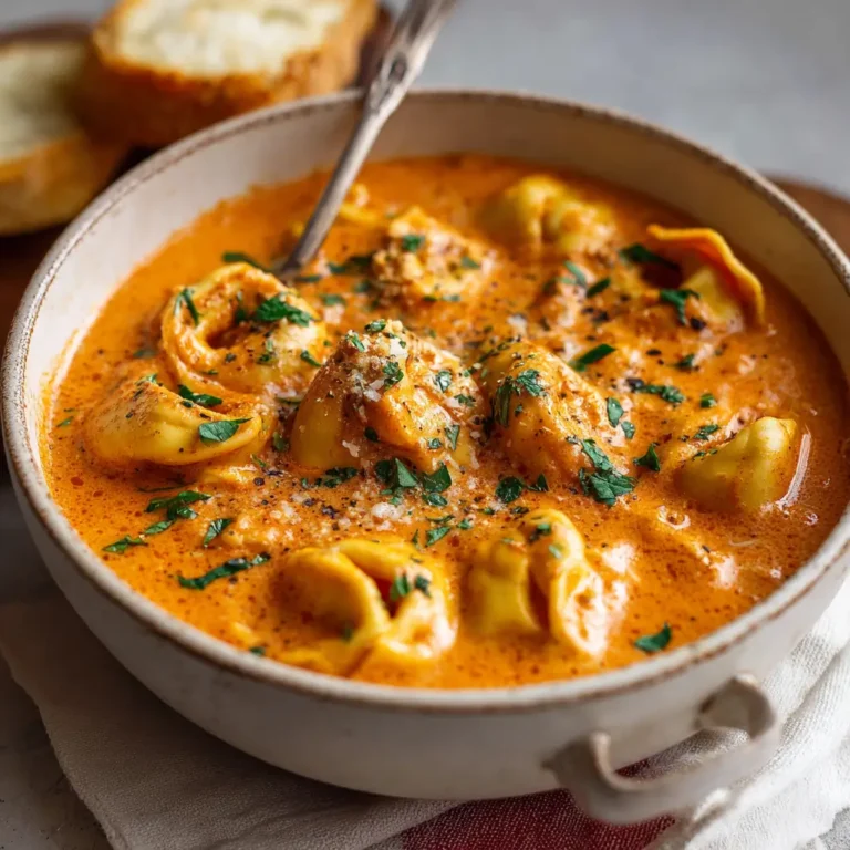 Creamy Tomato Tortellini Soup