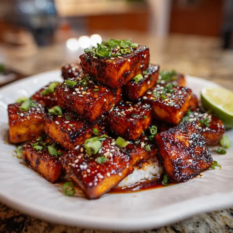 Crispy Honey Garlic Tofu