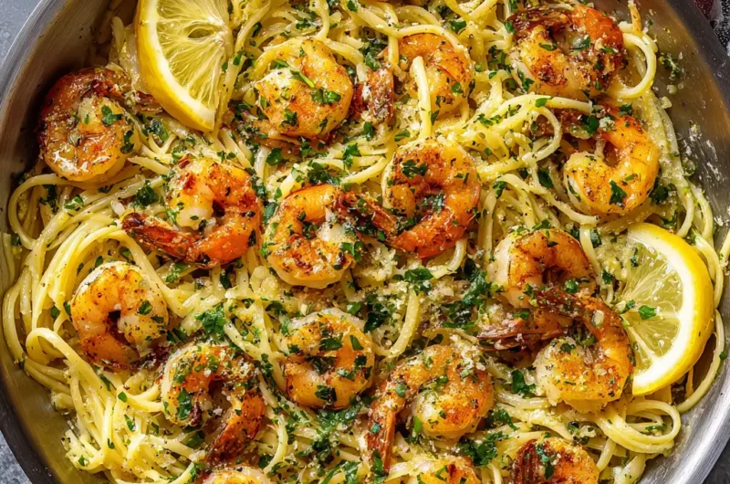 Garlic Butter Shrimp Pasta