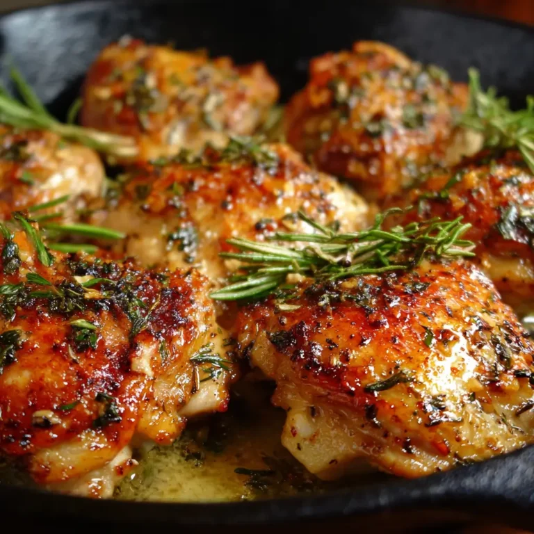 Garlic Herb Chicken Thighs