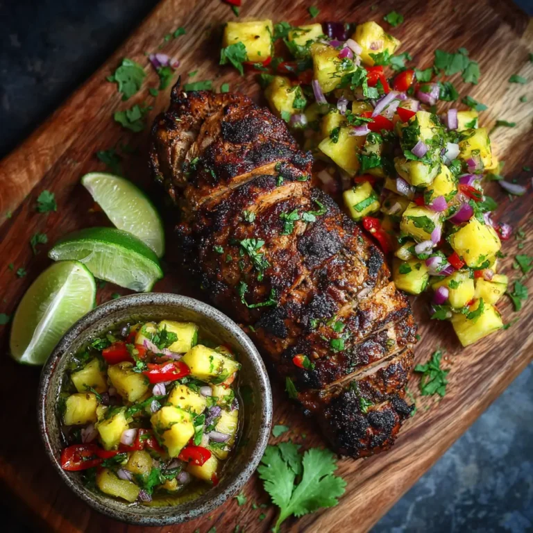 Jamaican Jerk Chicken with Pineapple Salsa