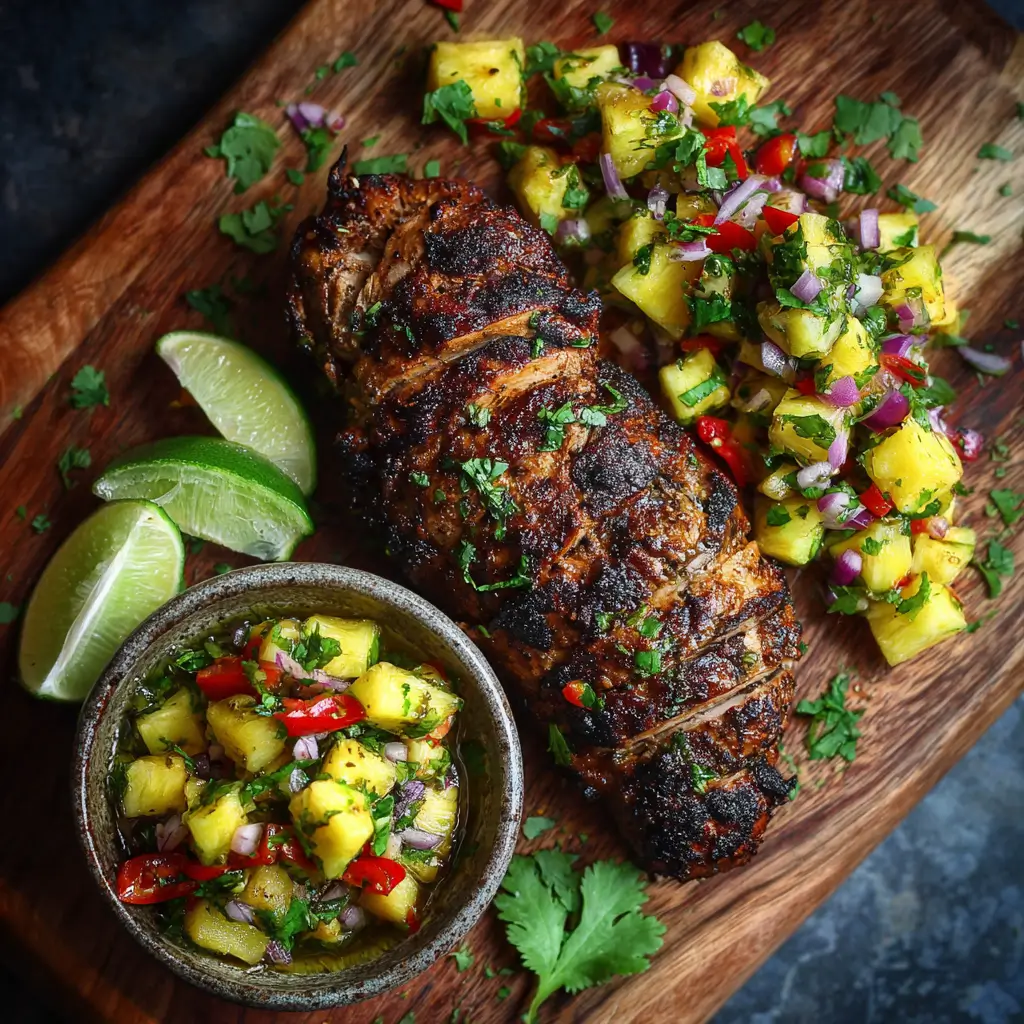 Jamaican Jerk Chicken with Pineapple Salsa