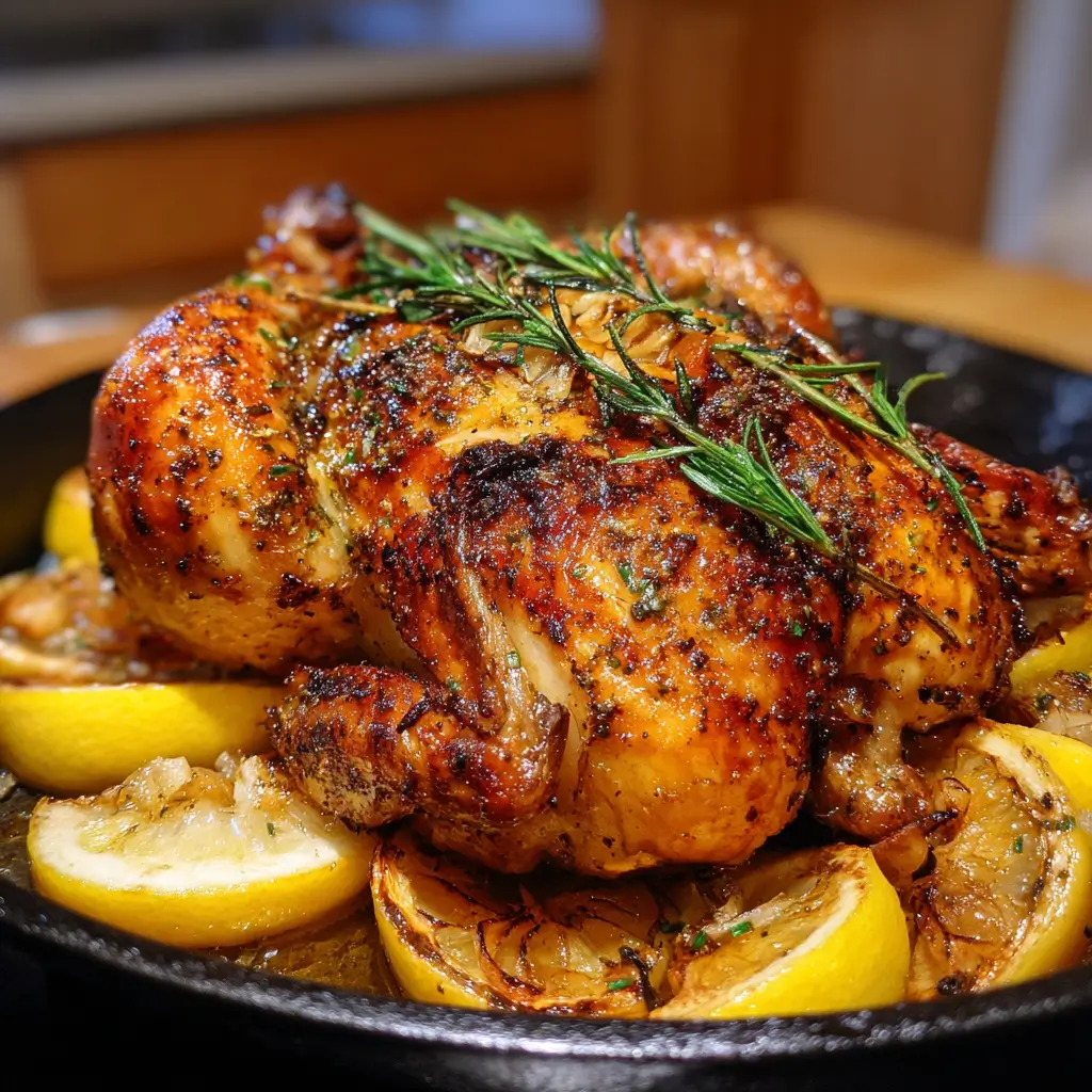 Lemon Garlic Roasted Chicken
