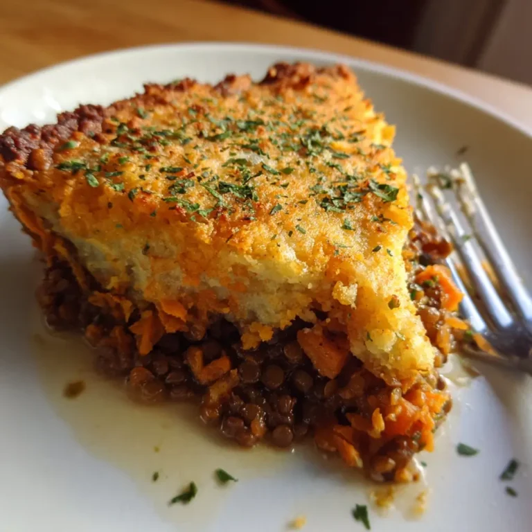 Lentil and Sweet Potato Shepherd’s Pie