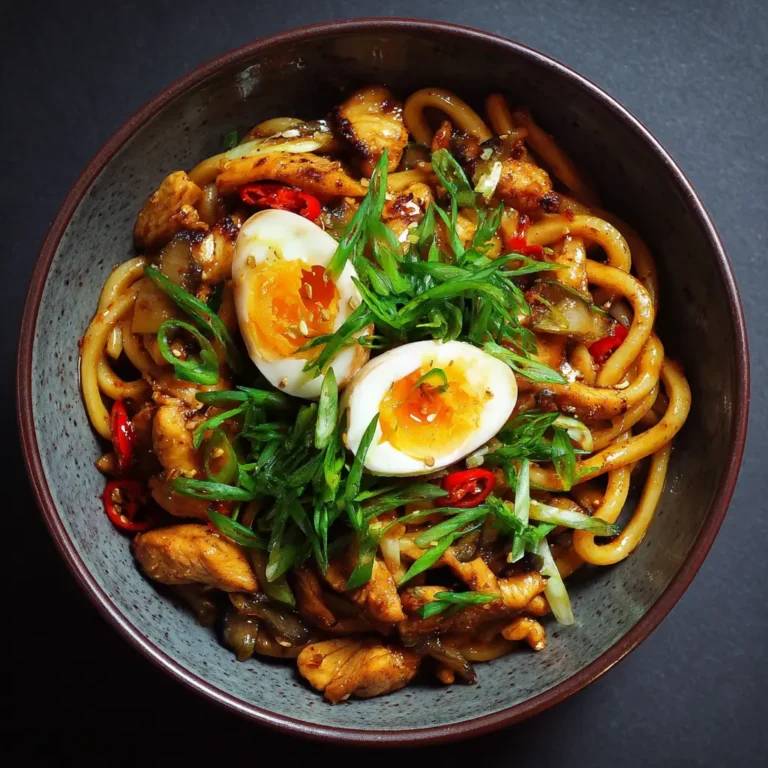 Spicy Chicken Udon Noodles