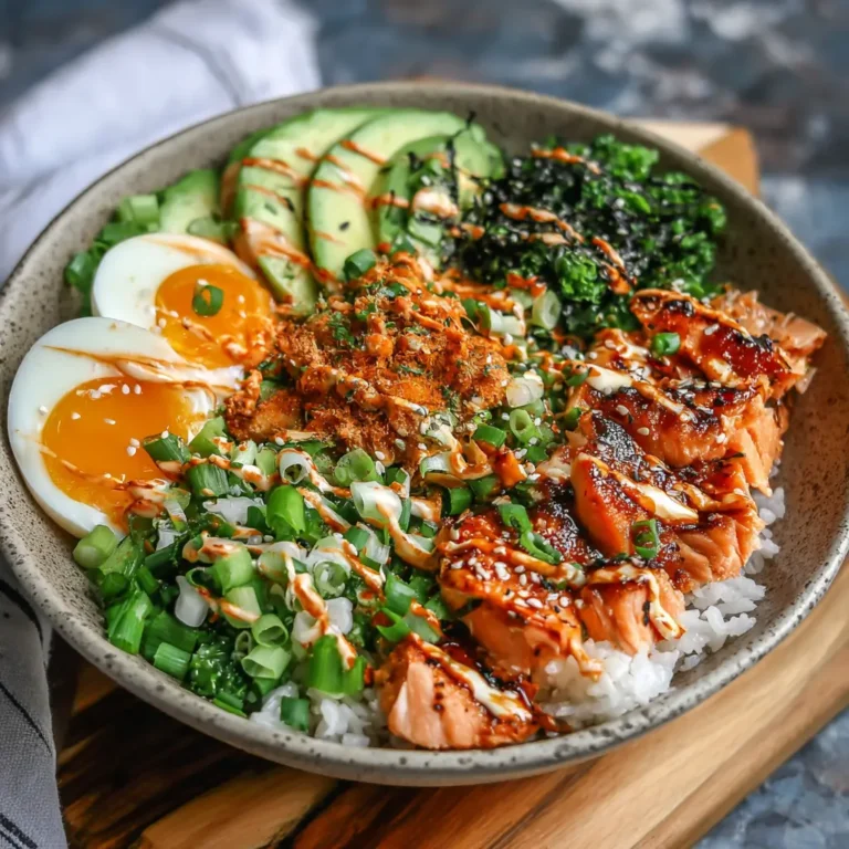 Spicy Salmon Sushi Bowls