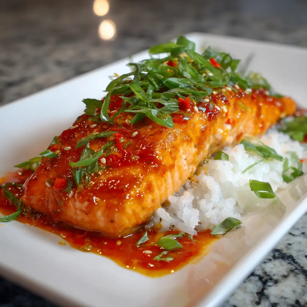 Spicy Sriracha Salmon