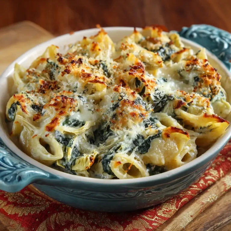 Spinach Artichoke Pasta Bake