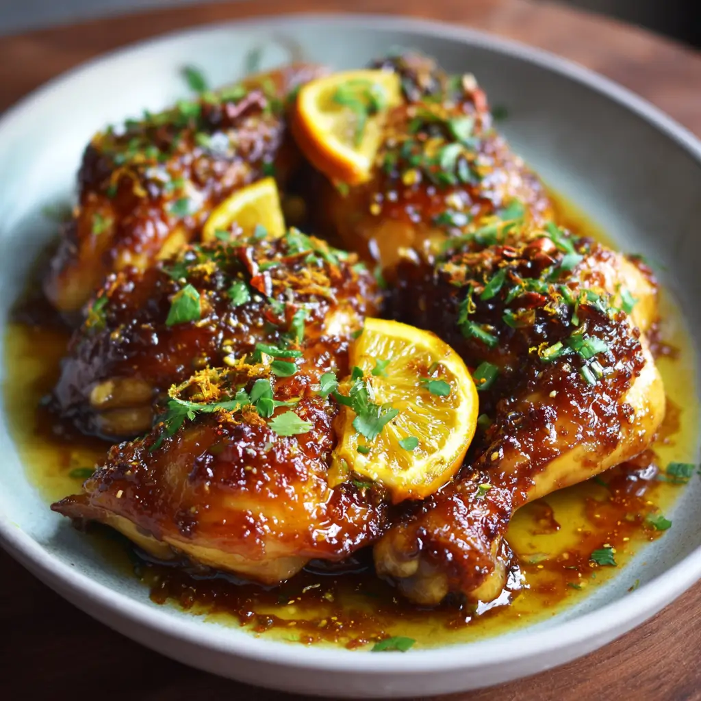 Sticky Orange Glazed Chicken