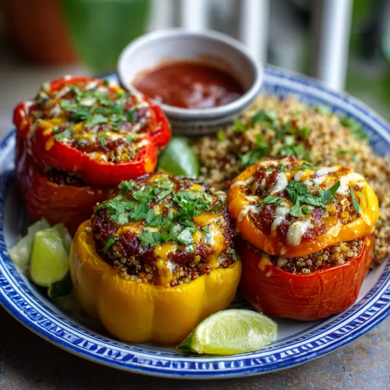 Stuffed Bell Peppers with Quinoa