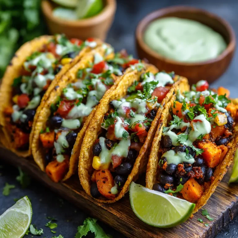 Sweet Potato Black Bean Tacos