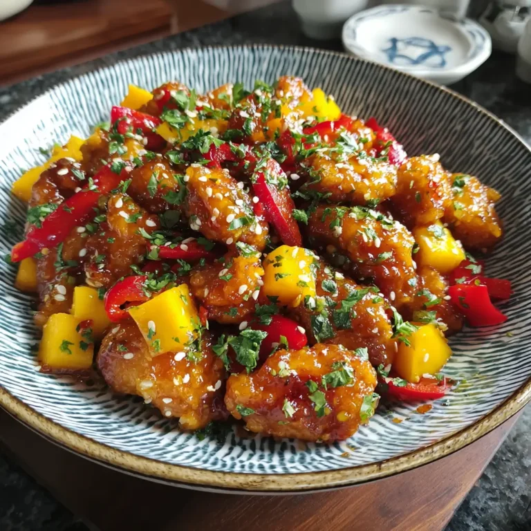 Sweet and Spicy Mango Chicken