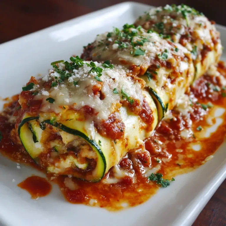 Zucchini Lasagna Roll-Ups