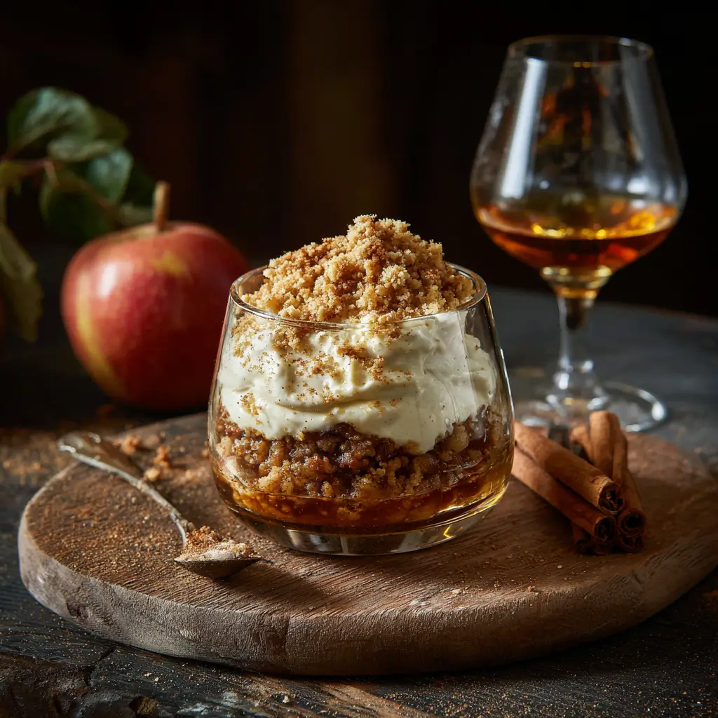 Apple Crumble with Spiced Rum