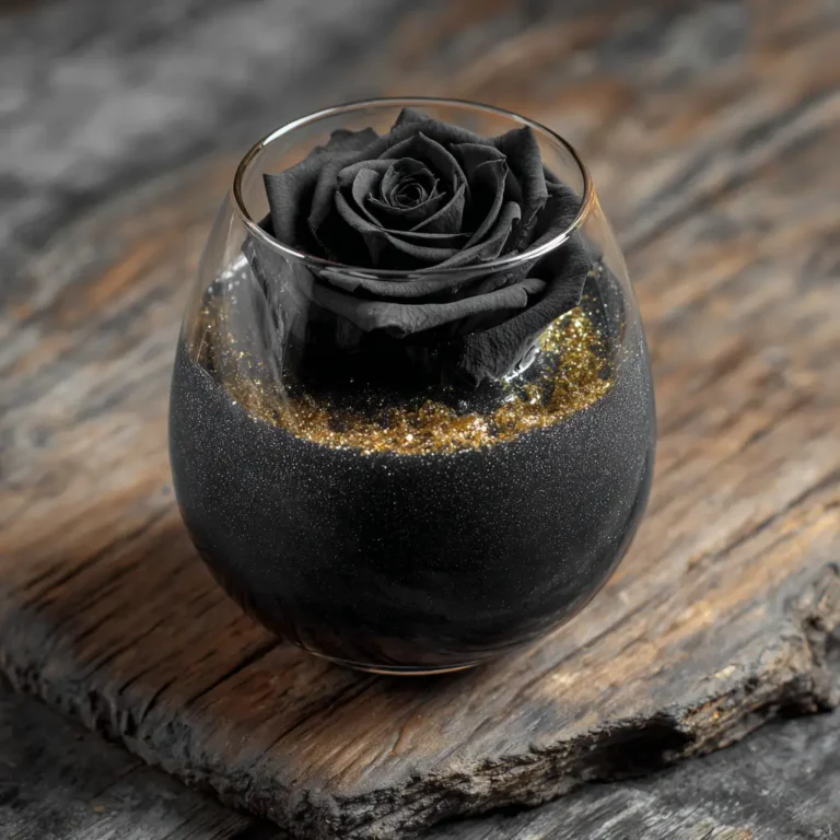Black Rose Float Cocktail dessert