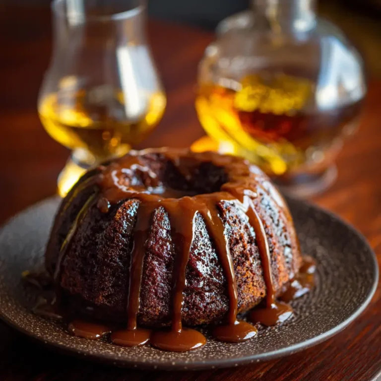 Bourbon‑Chocolate Tipsy Cake