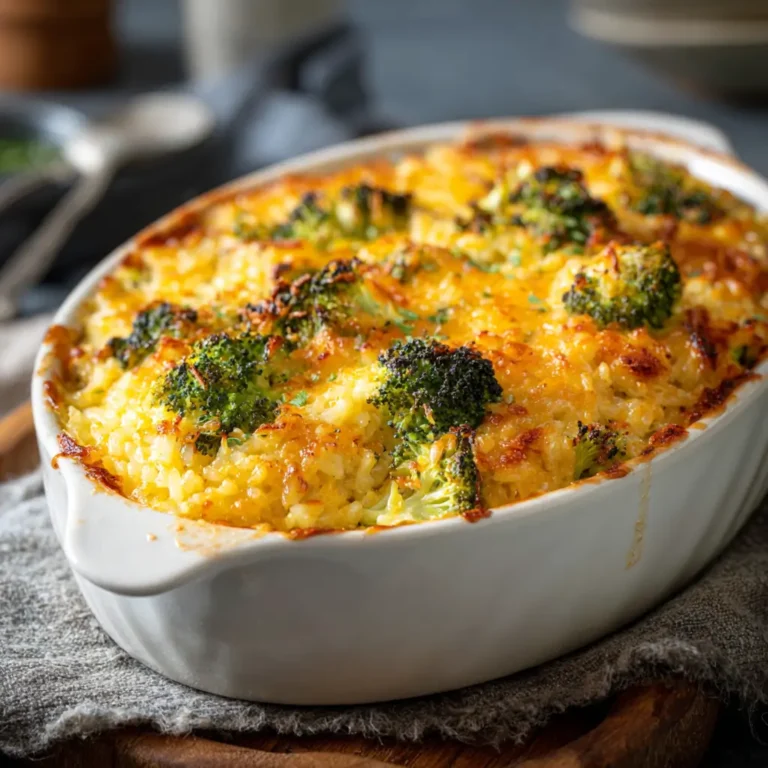Cheesy Broccoli Rice Bake