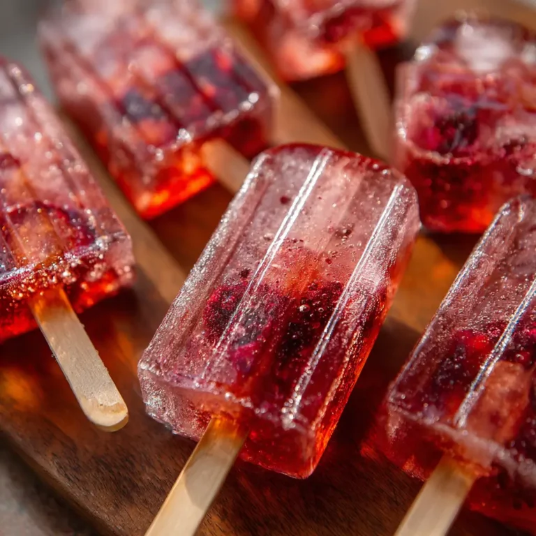 Cherry Lambic Beer Pops