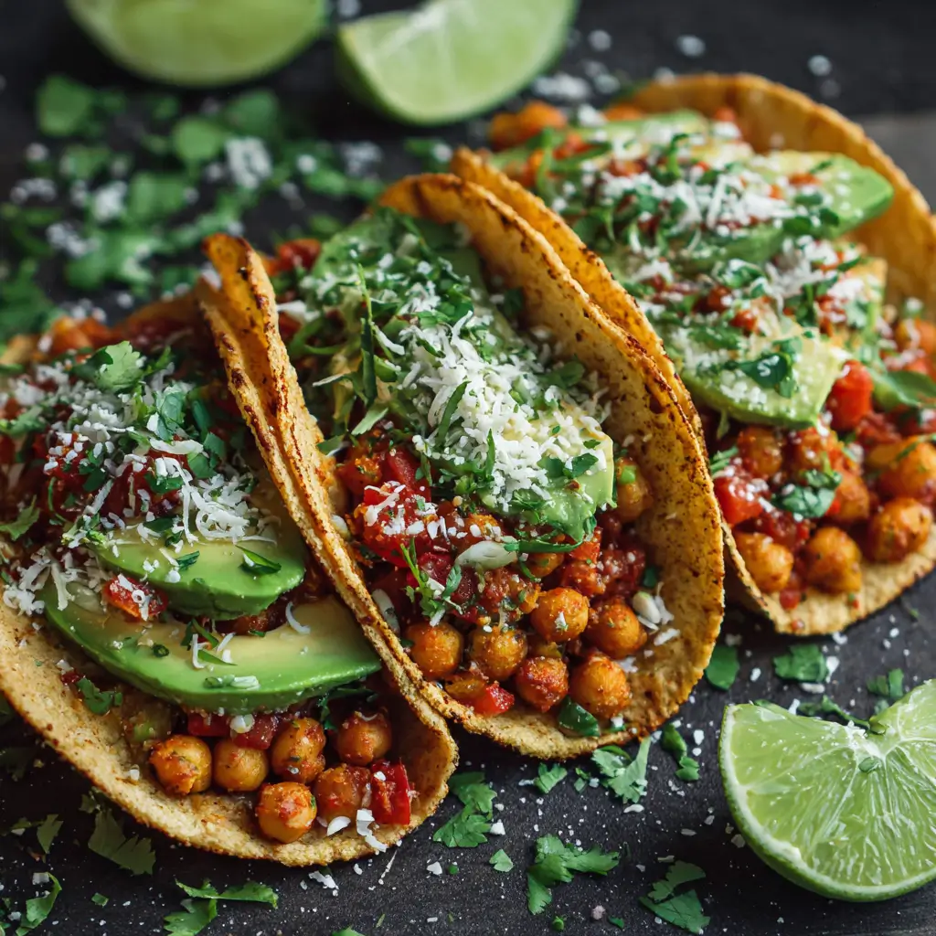 Chickpea & Avocado Tacos