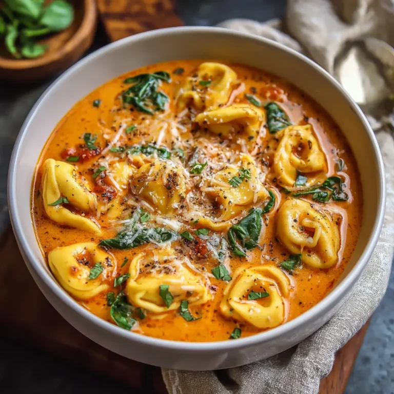 Creamy Tomato Tortellini Soup