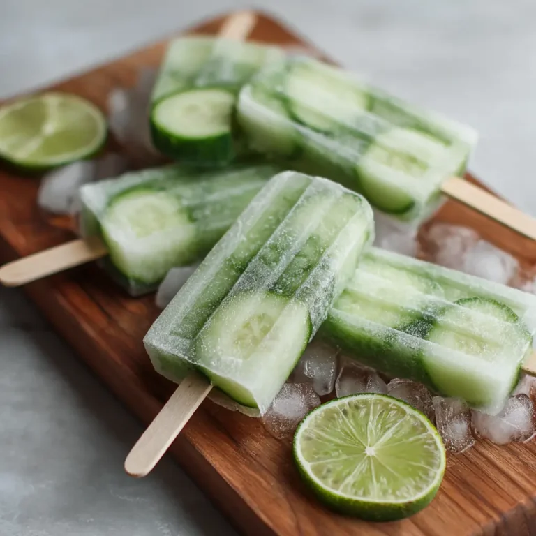 Cucumber Gin & Tonic Popsicles