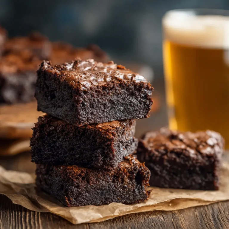 Fudgy Beer Brownies