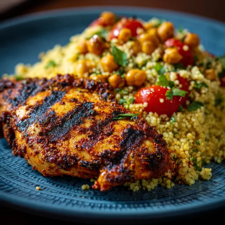 Grilled Harissa Chicken with Couscous