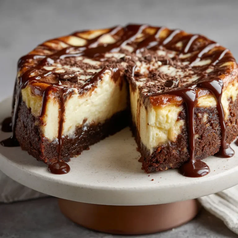 Kahlua Coffee Brownie Cheesecake