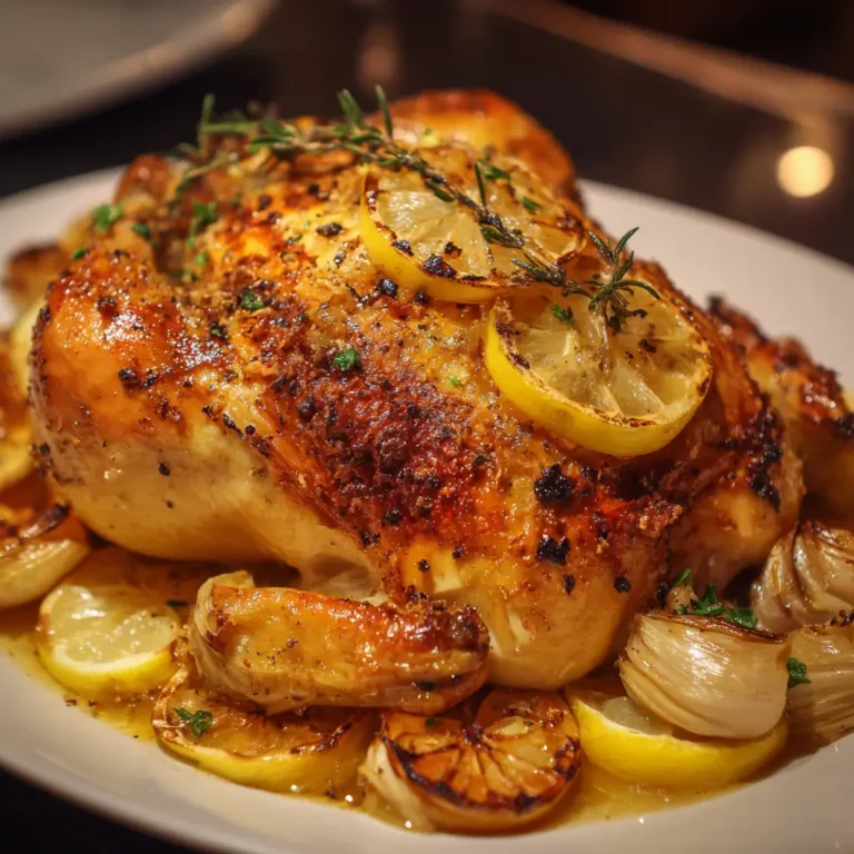 Lemon Garlic Roasted Chicken