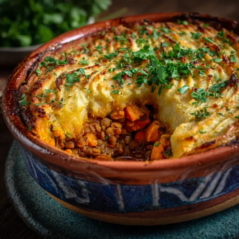 Lentil and Sweet Potato Shepherd’s Pie