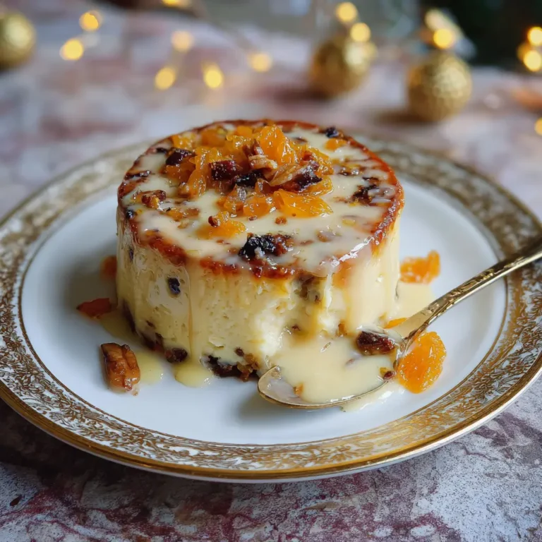 Mandarin‑Cointreau Cheesecake soaked Christmas pudding