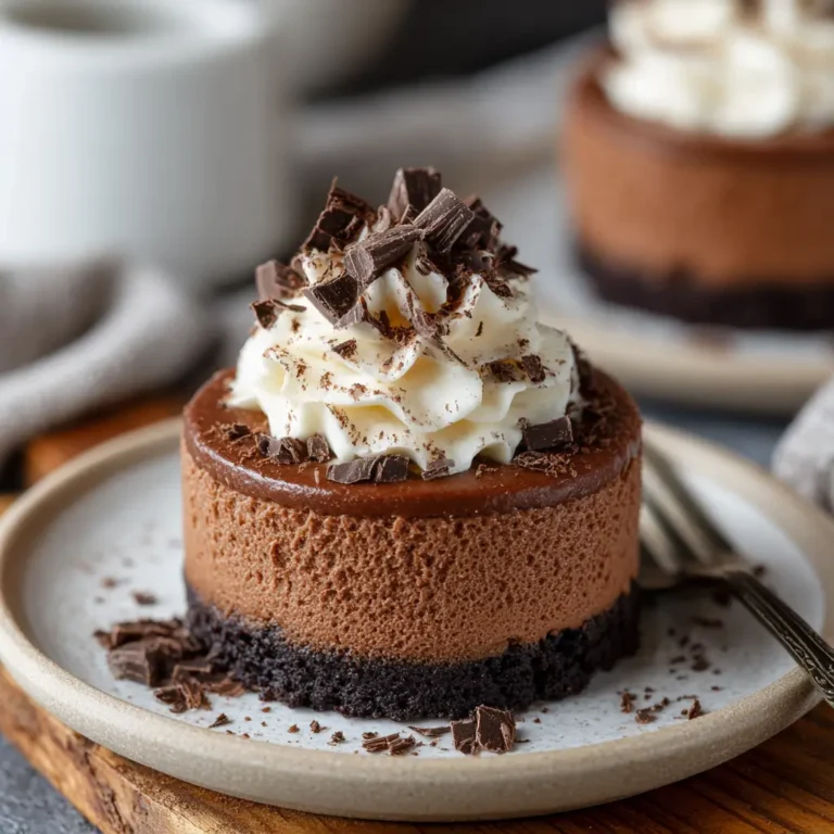 Mini Baileys Chocolate Cheesecake