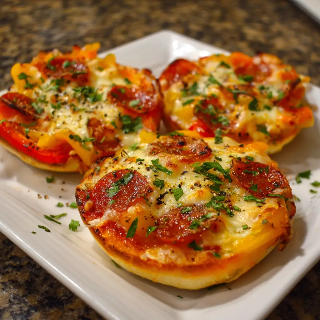 Mini Pepper Pizzas