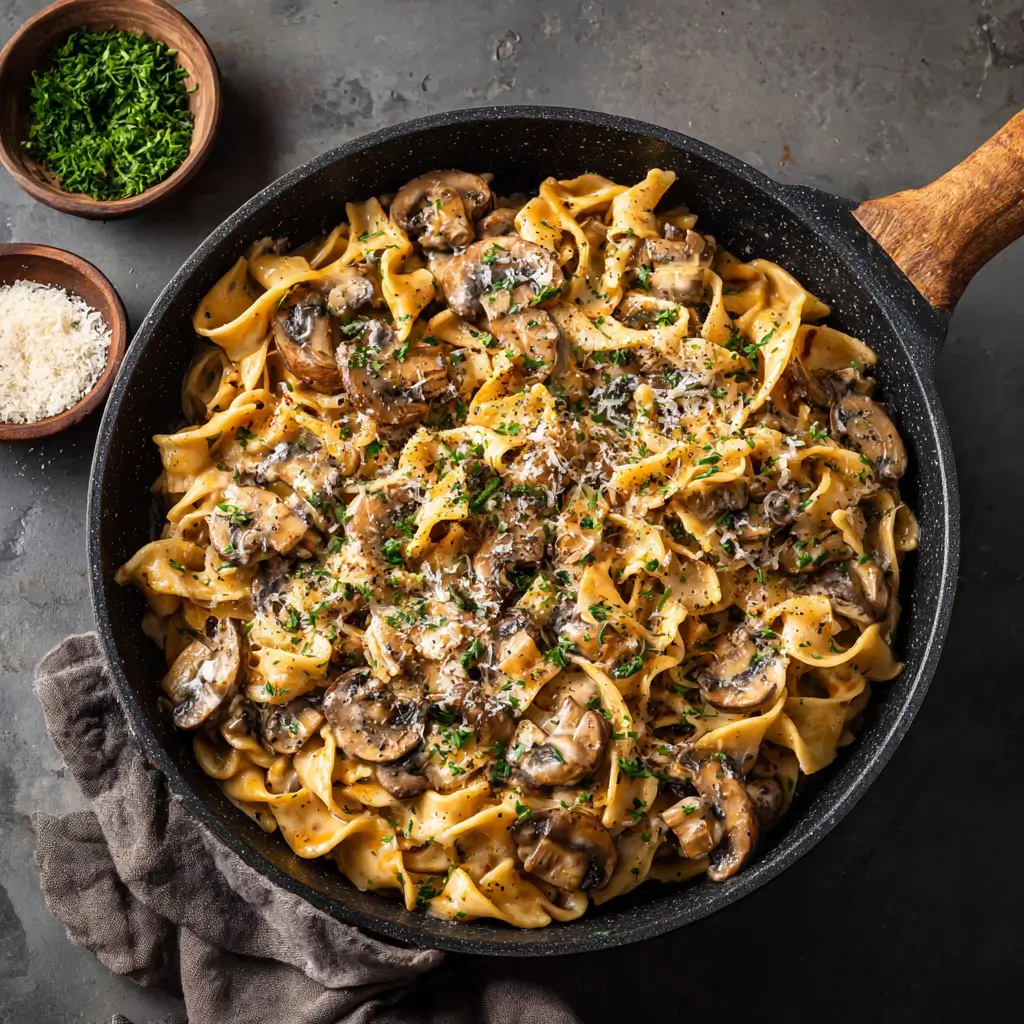 One‑Pot Mushroom Stroganoff