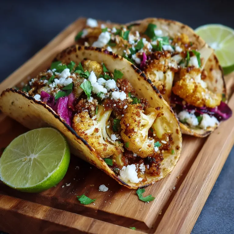 Roasted Cauliflower Tacos