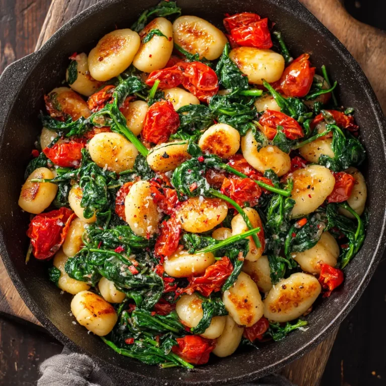 Sautéed Gnocchi with Spinach and Tomatoes