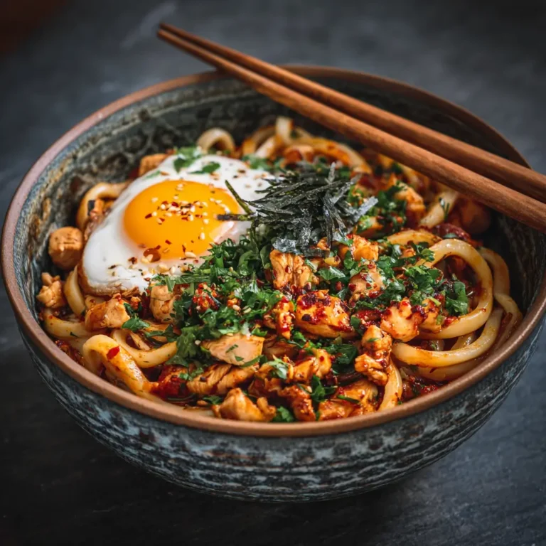 Spicy Chicken Udon Noodles