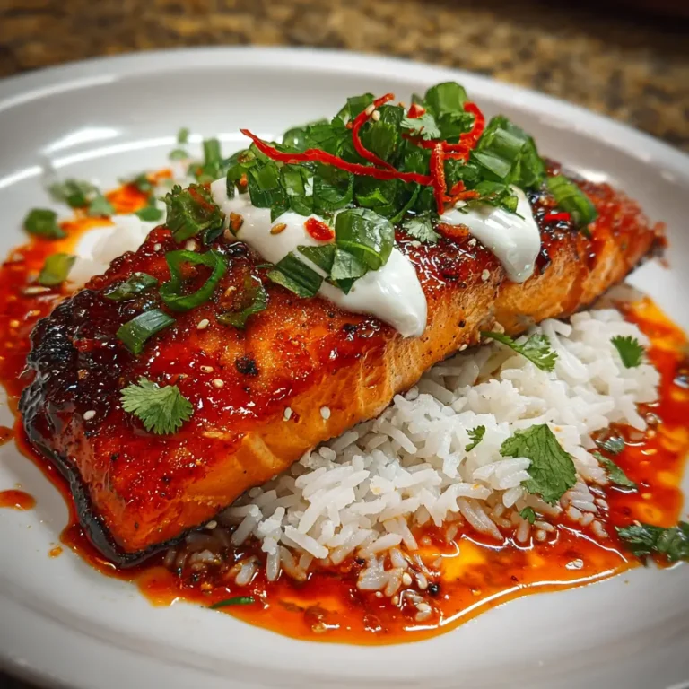 Spicy Sriracha Salmon