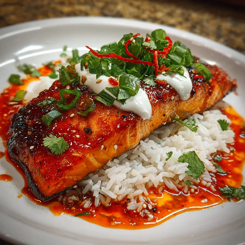 Spicy Sriracha Salmon