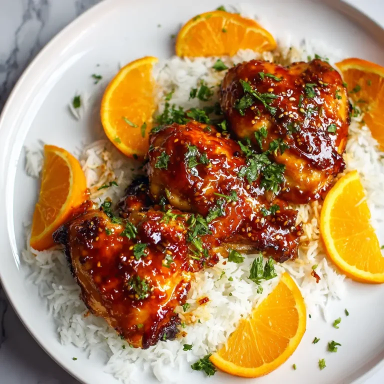 Sticky Orange Glazed Chicken