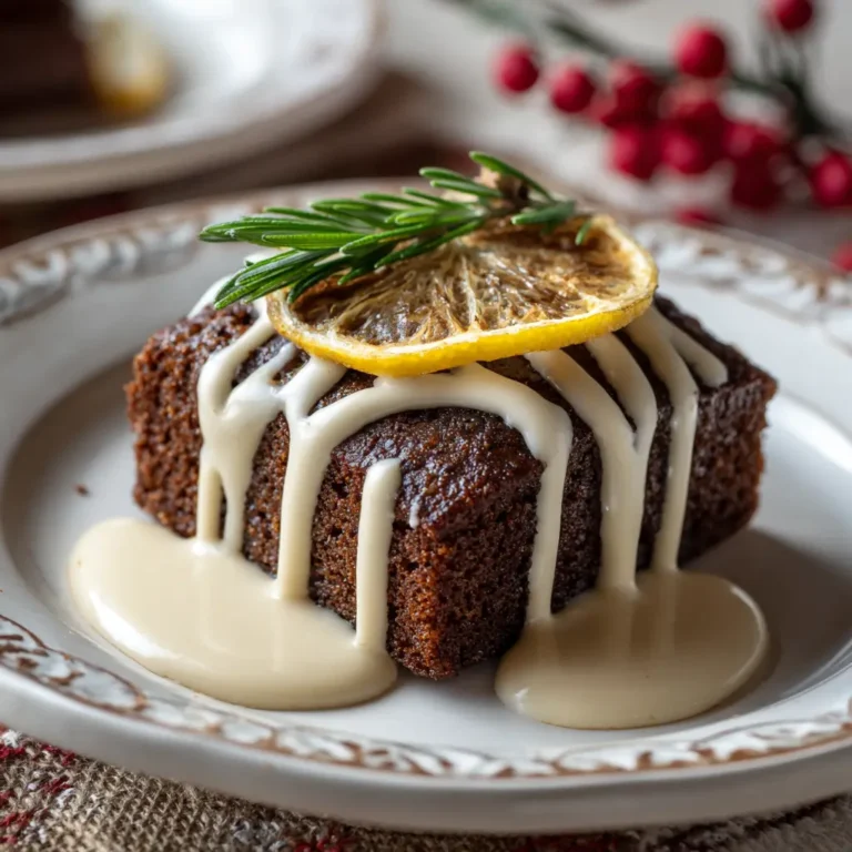 Stout Gingerbread with Lemony Hard Sauce