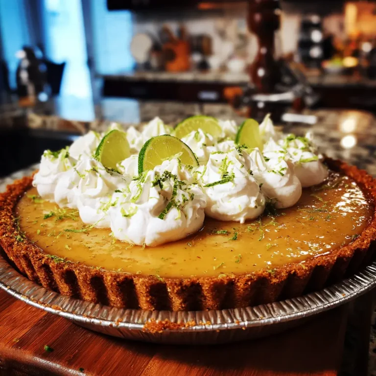 Tequila Key Lime Pie with infused whipped cream