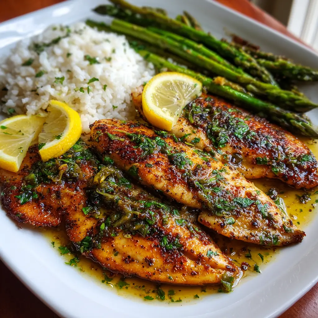 Zesty Lemon Garlic Tilapia