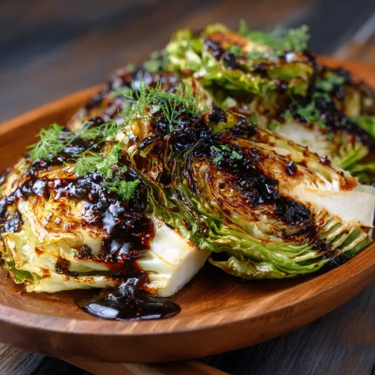 Balsamic Roasted Cabbage (side or feature)