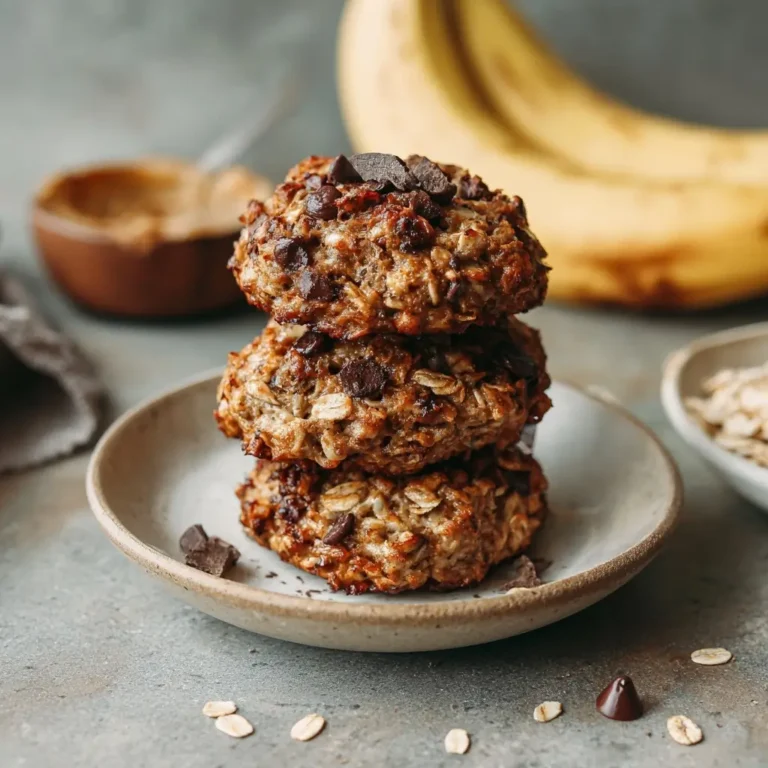 Banana Oatmeal Chocolate Chip Breakfast Cookies