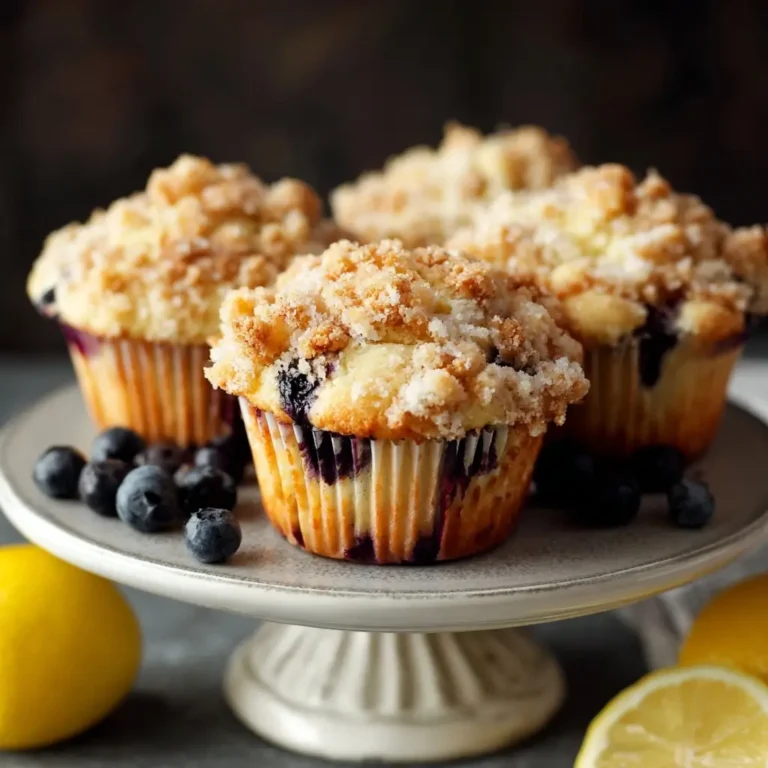 Blueberry Lemon Crumb Cake Muffins