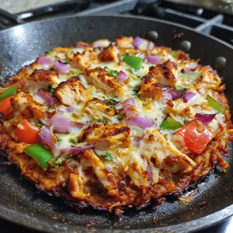 Chicken Pizza (protein‑rich crust)