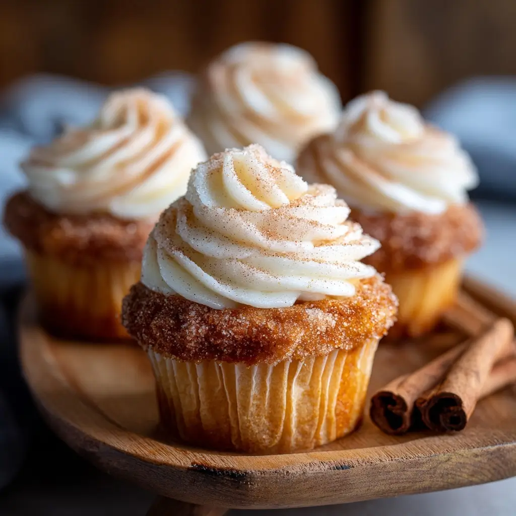 Cinnamon Sugar Churro Cupcakes